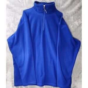 Colorado Clothing Mens Fleece XXL Blue 1/4 Zip Pullover Jacket Gorpcore Outdoors